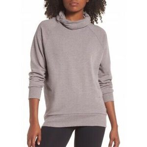 ZELLA Heather Gray Erica Twist Cowl Neck Pullover